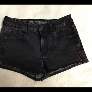 American Eagle Black Jeans Shorts Size 4